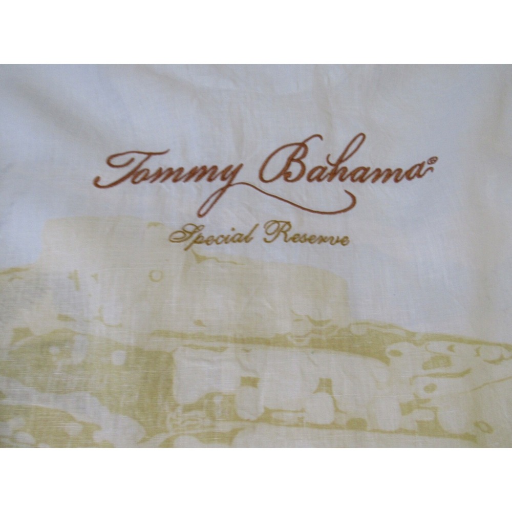 Tommy Bahama Special Reserve 100% Linen Shirt Embroidered Back Palm Cruise Sz L - Picture 9 of 16